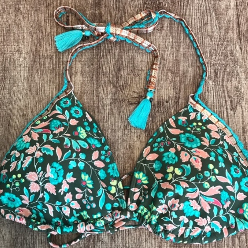 Aerie triangle swim top